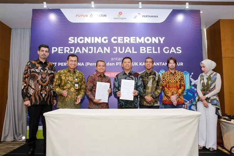 Pupuk Kaltim-Pertamina Sinergi Amankan Pasokan Gas untuk Ketahanan Pangan