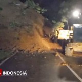 UPT PJJ Pacitan Gerak Cepat Turunkan Alat Berat Bersihkan Material Longsor di Jalan Pacitan-Ponorogo