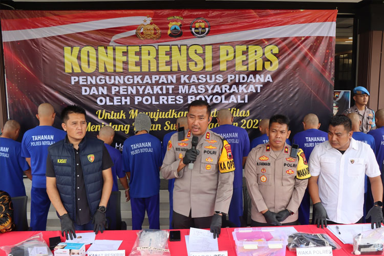 Polres Boyolali Ungkap 91 Kasus dalam Operasi Cipta Kondisi Kamtibmas Jelang Idul Fitri 1446 H