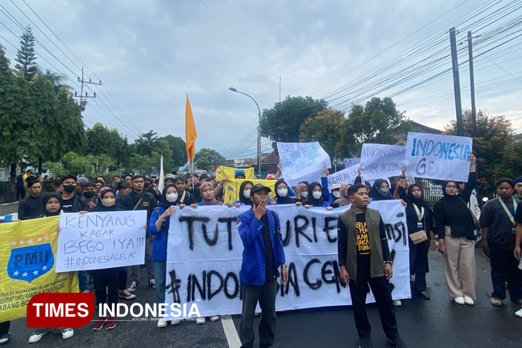 Ratusan Mahasiswa di Bondowoso Demo, Pertanyakan Soal Efisiensi