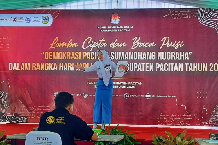 Siswa SMAN 1 Nawangan Raih Juara 2 Lomba Cipta dan Baca Puisi Tingkat Kabupaten Pacitan