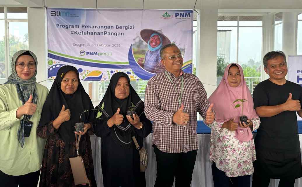 Penguatan ketahanan pangan PNM di Sragen. (Foto: Dok PNM)