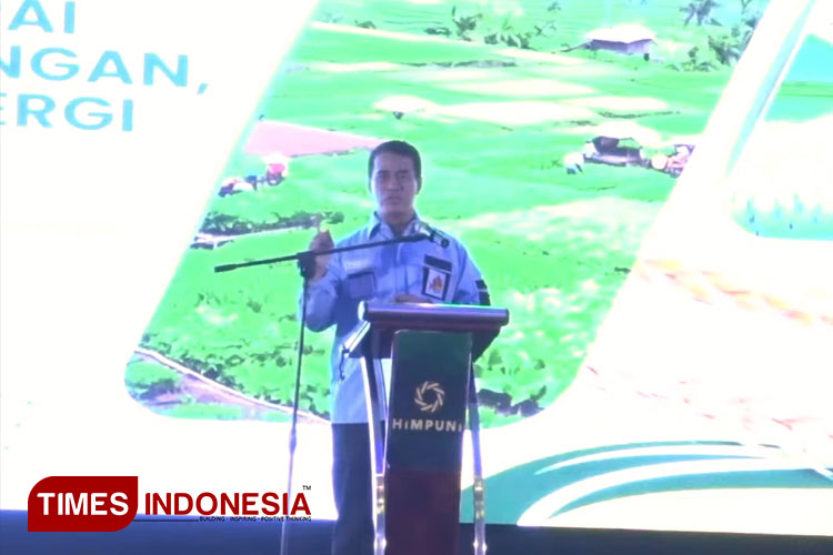 Menteri Pertanian (Mentan) Andi Amran Sulaiman saat berada acara SUMU III Himpuni di Makassar. (FOTO: Dok. TIMES Indonesia)