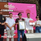 Pekan Sarapan Nasional 2025 Bersama SIMBA di Malang Pecahkan Rekor MURI