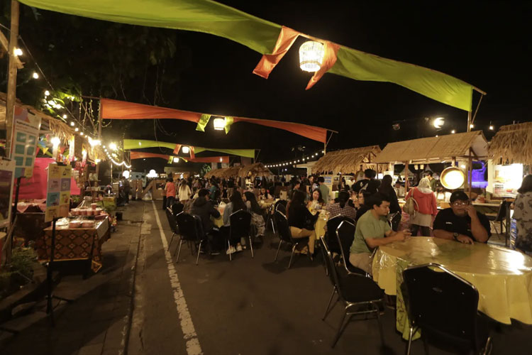 Suasana Tong Tong Night Market yang digelar The Shalimar Boutique Hotel Malang pada tahun 2024 lalu. (Foto: The Shalimar Boutique Hotel Malang for TIMES Indonesia)