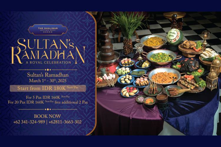 The Shalimar Boutique Hotel Malang Hadirkan Sultan's Ramadhan - A Royal Celebration