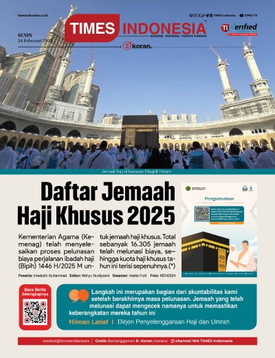 Edisi Senin, 24 Februari 2025: E-Koran, Bacaan Positif Masyarakat 5.0