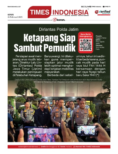 Edisi Senin, 24 Februari 2025: E-Koran, Bacaan Positif Masyarakat 5.0