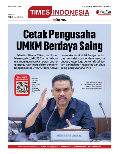 Edisi Senin, 24 Februari 2025: E-Koran, Bacaan Positif Masyarakat 5.0