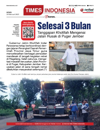 Edisi Senin, 24 Februari 2025: E-Koran, Bacaan Positif Masyarakat 5.0