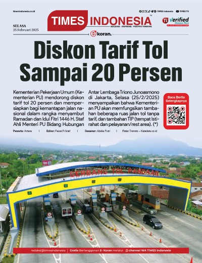 	Edisi Selasa, 25 Februari 2025: E-Koran, Bacaan Positif Masyarakat 5.0