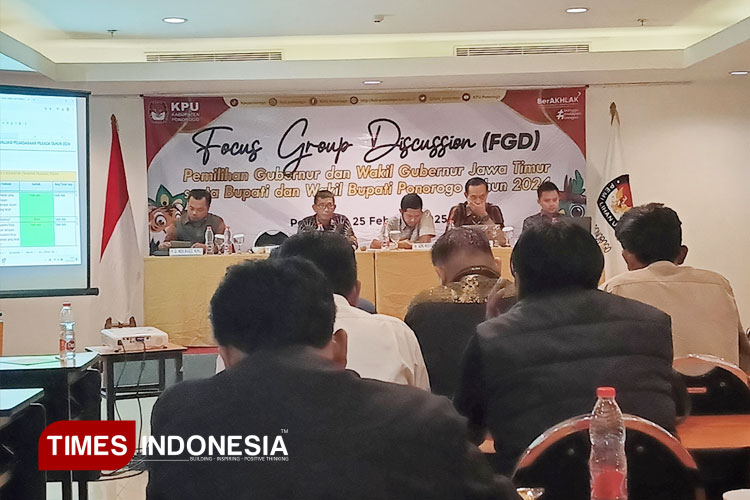 Evaluasi Pelaksanaan Pilkada 2024, KPU Ponorogo Gelar FGD