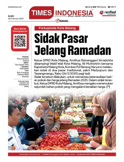 Edisi Rabu, 26 Februari 2025: E-Koran, Bacaan Positif Masyarakat 5.0