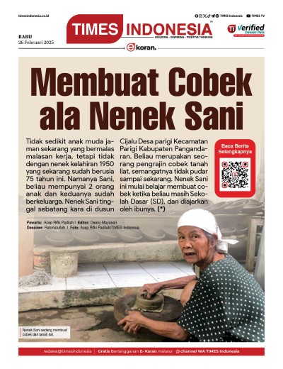 Edisi Rabu, 26 Februari 2025: E-Koran, Bacaan Positif Masyarakat 5.0