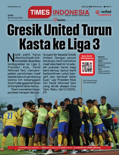 Edisi Rabu, 26 Februari 2025: E-Koran, Bacaan Positif Masyarakat 5.0