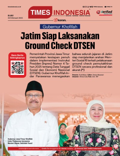 Edisi Rabu, 26 Februari 2025: E-Koran, Bacaan Positif Masyarakat 5.0