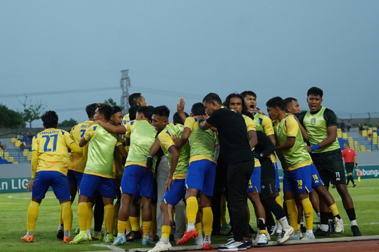 Klub Gresik United usai pertandingan (Foto: Gresik United for TIMES Indonesia).