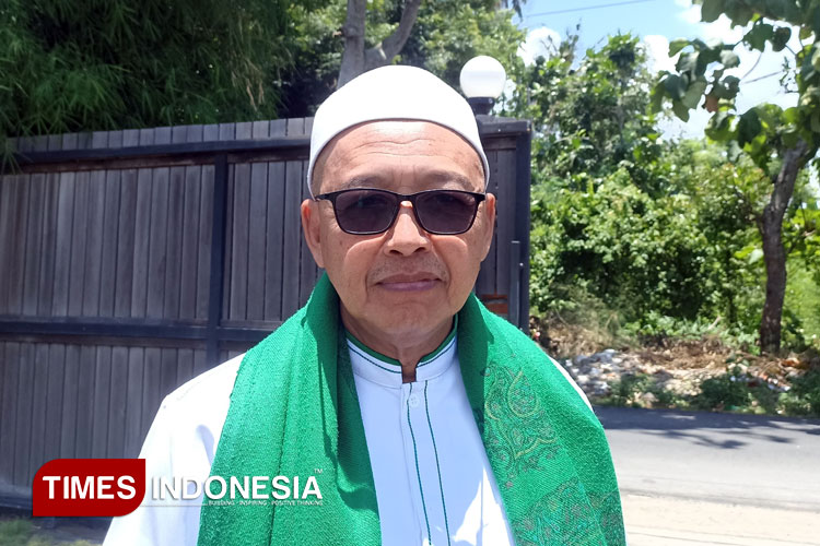 Ketua umum MUI Banyuwangi, KH. Muhaimin Asymuni. (FOTO : Ikromil Aufa/TIMES Indonesia)