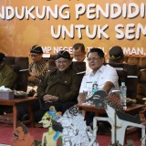 Mendikdasmen Kunjungi SMPN 1 Turi di Peringatan HBII 2025, Ini Harapan Wabup Sleman