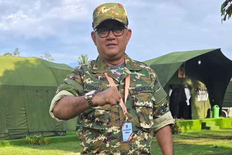Wabup Lombok Utara, Kusmalahadi Syamsuri penuh semangat mengikuti retreat di Akmil Magelang, Jateng. (FOTO: Prokopimda untuk TIMES Indonesia)