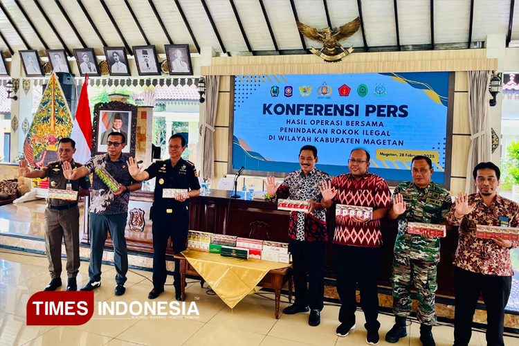 31,468 Batang Rokok Ilegal Disita Satpol PP Magetan dan Bea Cukai Madiun