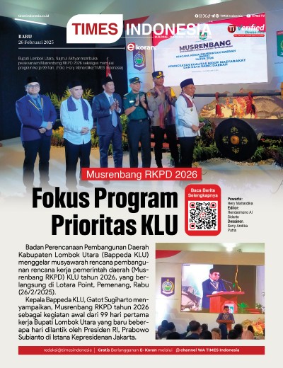 Edisi Rabu, 26 Februari 2025: E-Koran, Bacaan Positif Masyarakat 5.0