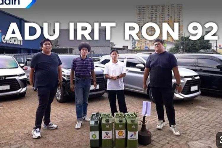 Thumbnail Adu Irit BBM RON 92. (FOTO: YouTube Moladin)