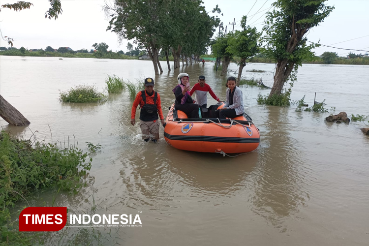 Banjir Luapan Kali Lamong dan Bengawan Solo Meluas di 7 Kecamatan Gresik