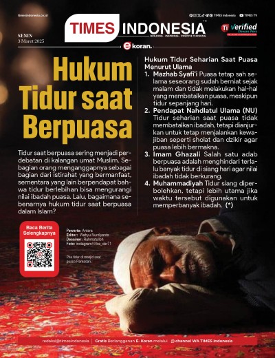 Edisi Senin, 3 Maret 2025: E-Koran, Bacaan Positif Masyarakat 5.0