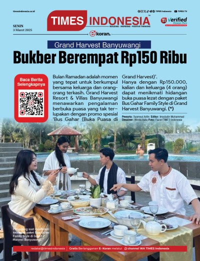 Edisi Senin, 3 Maret 2025: E-Koran, Bacaan Positif Masyarakat 5.0