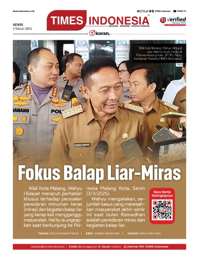 Edisi Senin, 3 Maret 2025: E-Koran, Bacaan Positif Masyarakat 5.0
