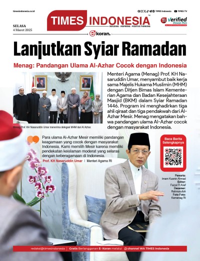 Edisi Selasa, 4 Maret 2025: E-Koran, Bacaan Positif Masyarakat 5.0