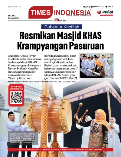 Edisi Selasa, 4 Maret 2025: E-Koran, Bacaan Positif Masyarakat 5.0