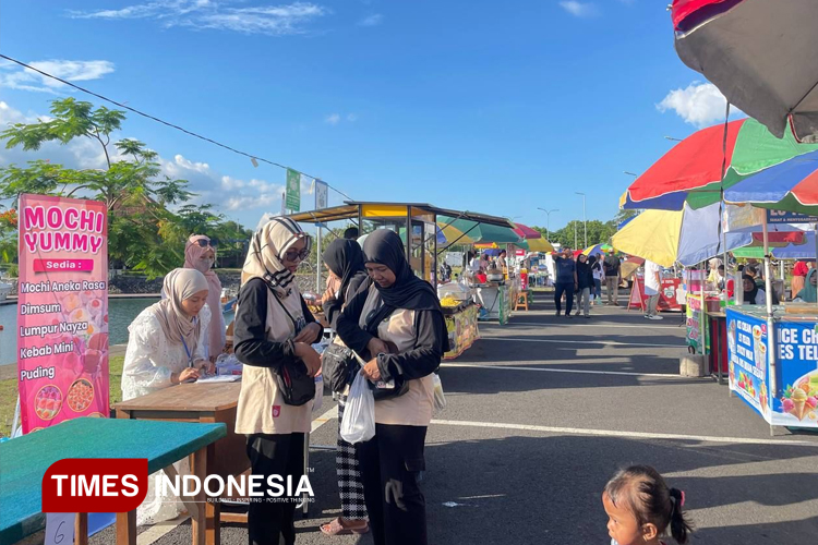 Salah satu titik Festival Ngerandu Buko di Boom Marina. (Foto: Fazar Dimas/TIMES Indonesia).