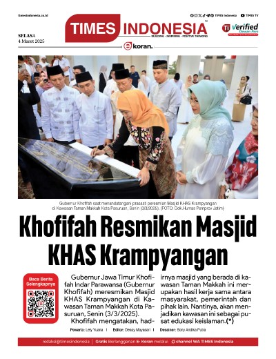 Edisi Selasa, 4 Maret 2025: E-Koran, Bacaan Positif Masyarakat 5.0