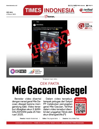Edisi Selasa, 4 Maret 2025: E-Koran, Bacaan Positif Masyarakat 5.0