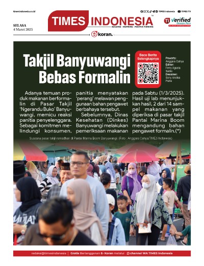 Edisi Selasa, 4 Maret 2025: E-Koran, Bacaan Positif Masyarakat 5.0