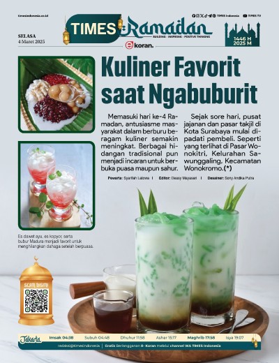 Edisi Selasa, 4 Maret 2025: E-Koran, Bacaan Positif Masyarakat 5.0