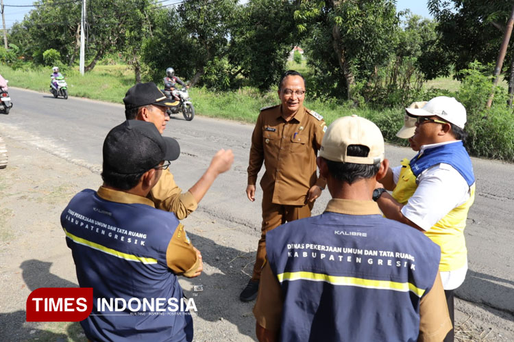 Rusak Parah, Jalan Kedungsumber - Babatan Gresik Segera Diperbaiki