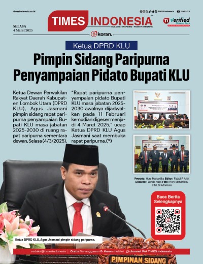 Edisi Rabu, 5 Maret 2025: E-Koran, Bacaan Positif Masyarakat 5.0