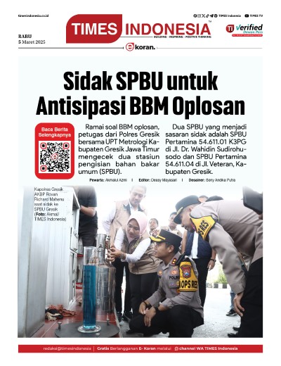 Edisi Rabu, 5 Maret 2025: E-Koran, Bacaan Positif Masyarakat 5.0