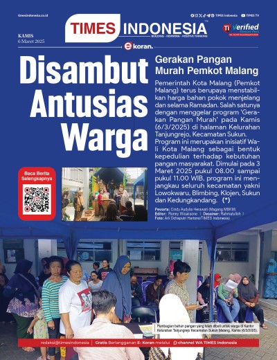 Edisi Kamis, 6 Maret 2025: E-Koran, Bacaan Positif Masyarakat 5.0