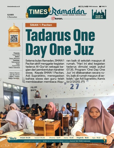 Edisi Kamis, 6 Maret 2025: E-Koran, Bacaan Positif Masyarakat 5.0
