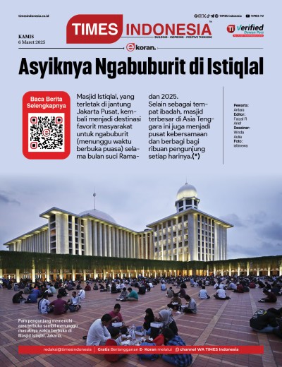 Edisi Kamis, 6 Maret 2025: E-Koran, Bacaan Positif Masyarakat 5.0