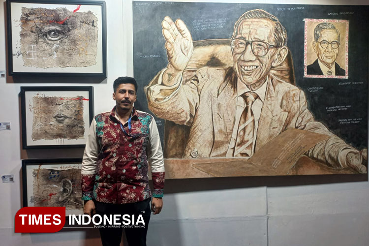 Wajah Ayah Prabowo Subianto Mejeng di Pameran Lukisan JlExpo Kemayoran