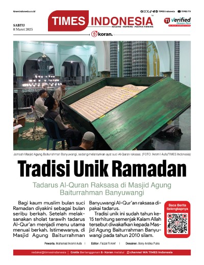 Edisi Sabtu, 8 Maret 2025: E-Koran, Bacaan Positif Masyarakat 5.0