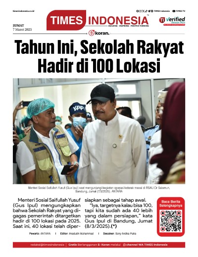 	Edisi Jumat, 7 Maret 2025: E-Koran, Bacaan Positif Masyarakat 5.0