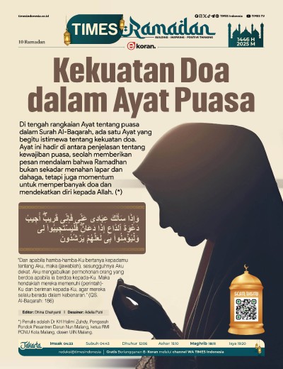Edisi Senin, 10 Maret 2025: E-Koran, Bacaan Positif Masyarakat 5.0
