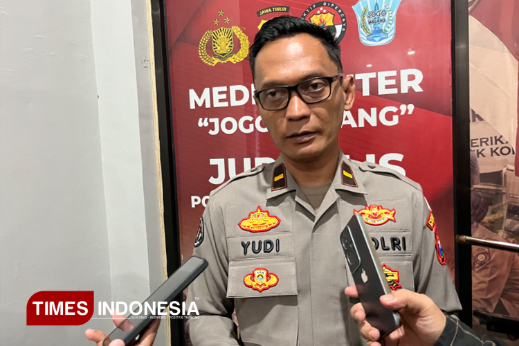 Kasi Humas Polresta Malang Kota, Ipda Yudi Risdiyanto saat ditemui awak media. (Foto: Rizky Kurniawan Pratama/TIMES Indonesia)