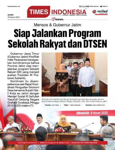 Edisi Senin, 10 Maret 2025: E-Koran, Bacaan Positif Masyarakat 5.0